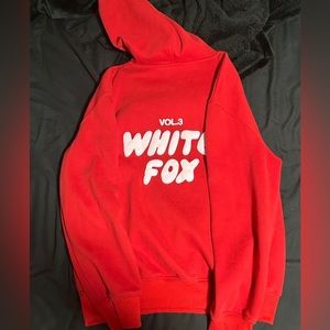 White fox hoodie